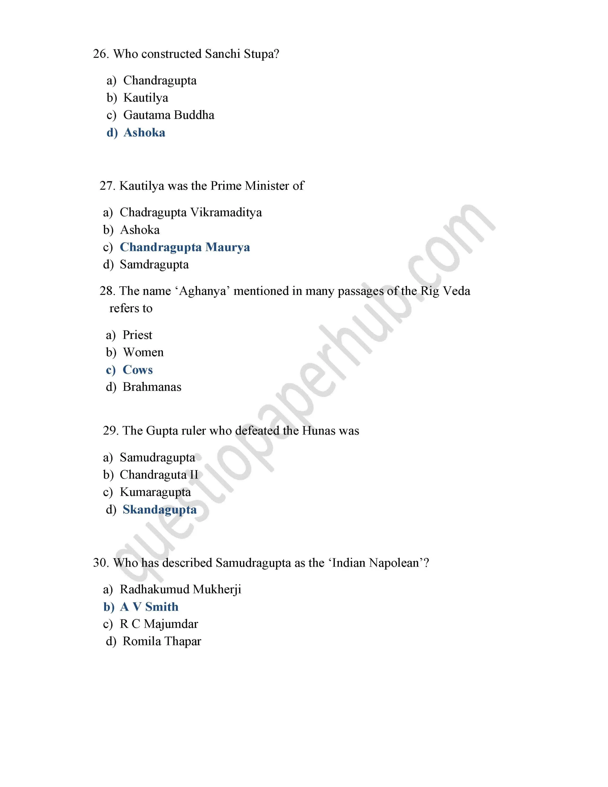 history mcq