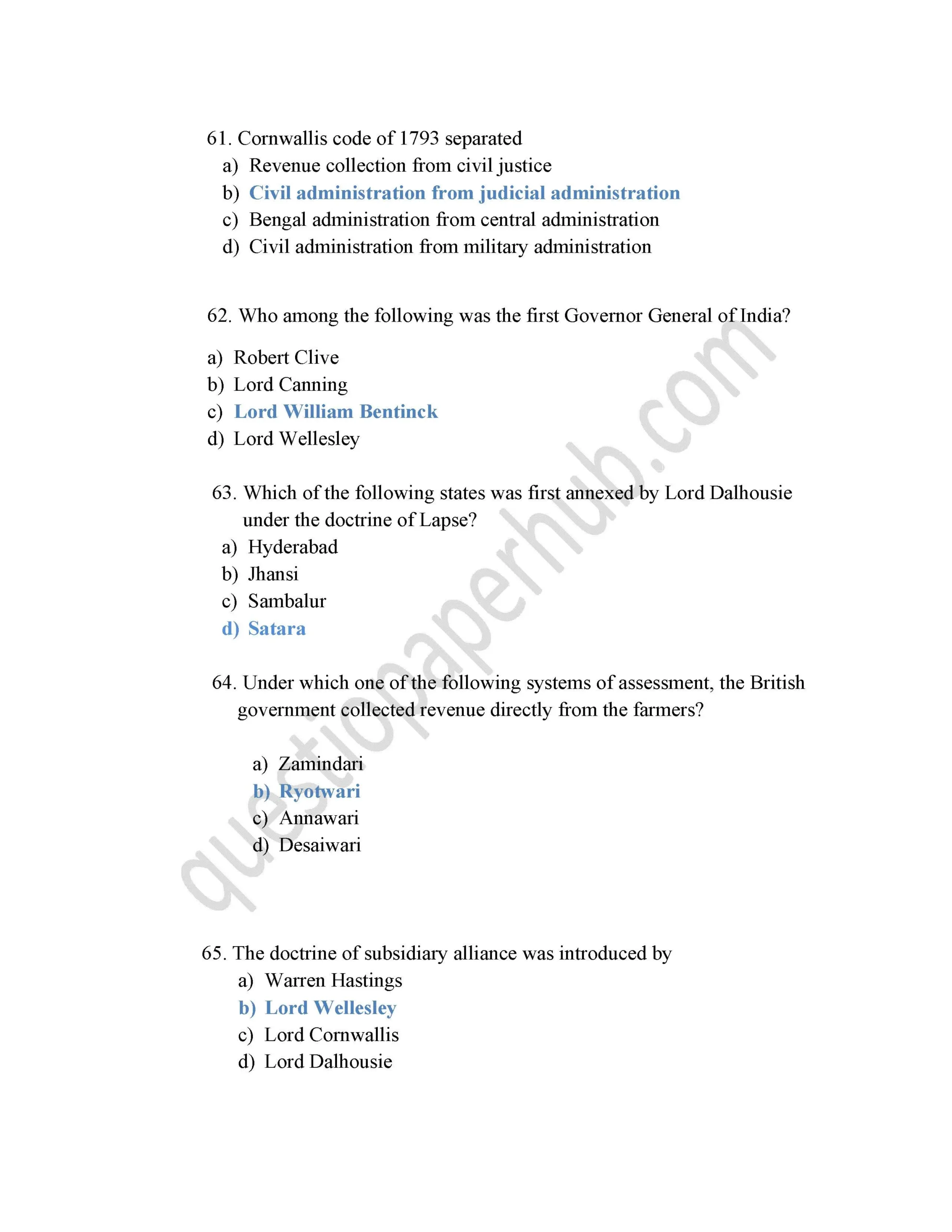history mcq
