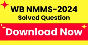 WB NMMS 2024 Question Paper with Answer