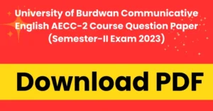 communicative english question paper