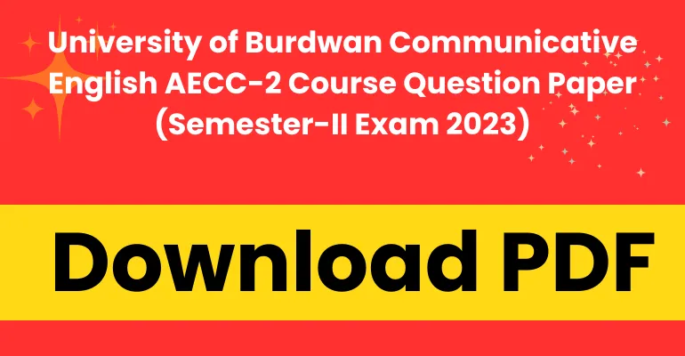 communicative english question paper
