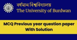 burdwan university previous year question paper