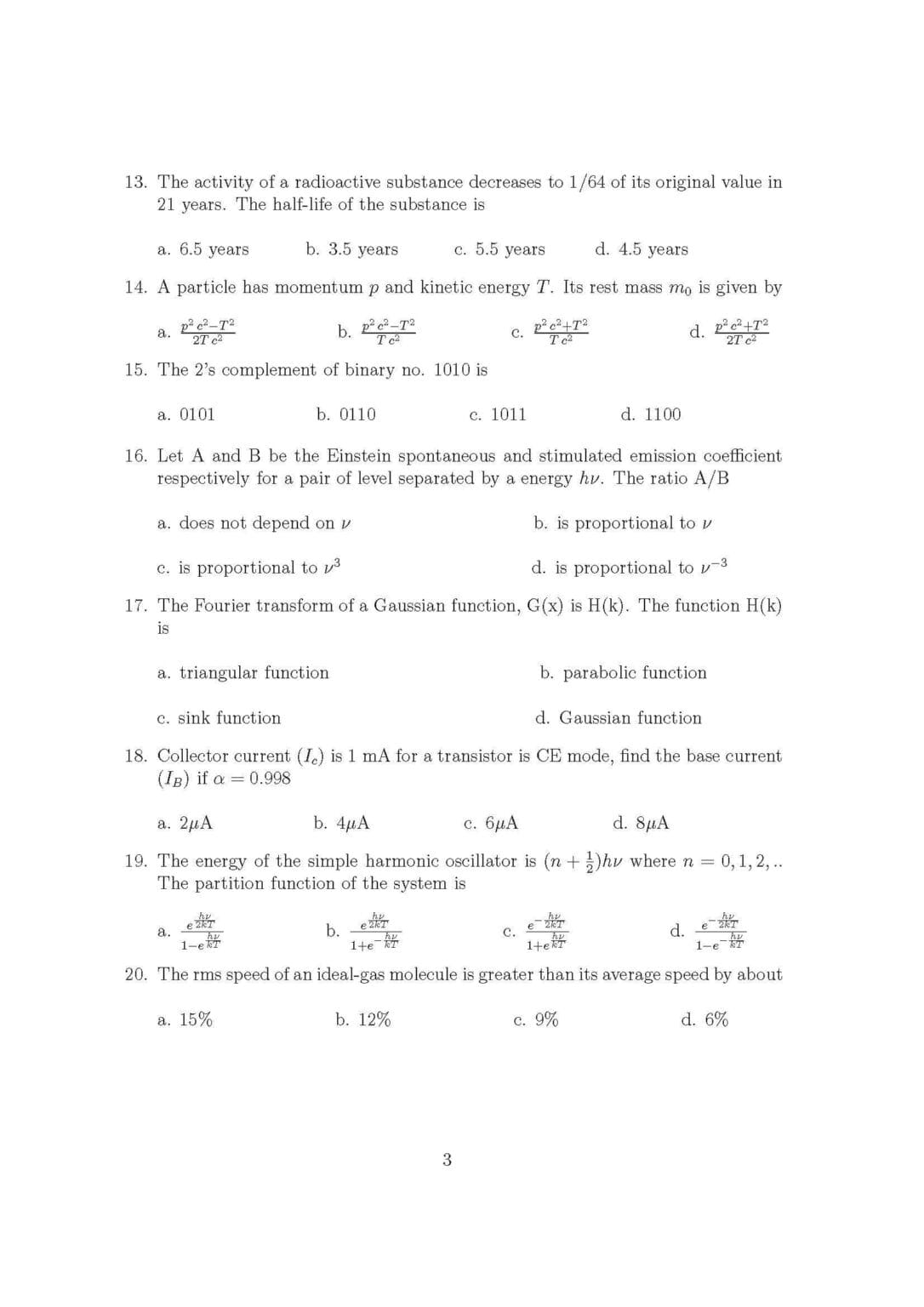 Download MSc Previous Year Question Papers PDF | Free Study Resource