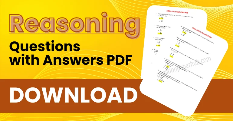 reasoning questions with answers pdf