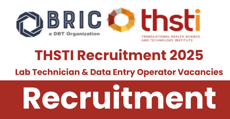 THSTI Recruitment 2025