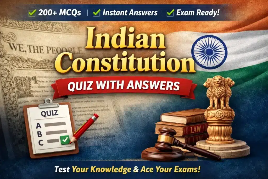 indian constitution quiz with answers