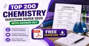Top 200 - Chemistry Question Paper 2025 With Answer Key