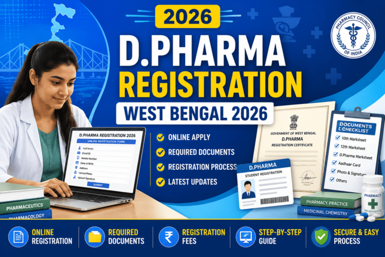 D.Pharma Registration 2026 West Bengal: Dates, Eligibility, Seats and the Full Application Process